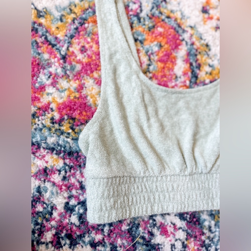 Terrycloth Cropped Tank - Picture 2 of 5
